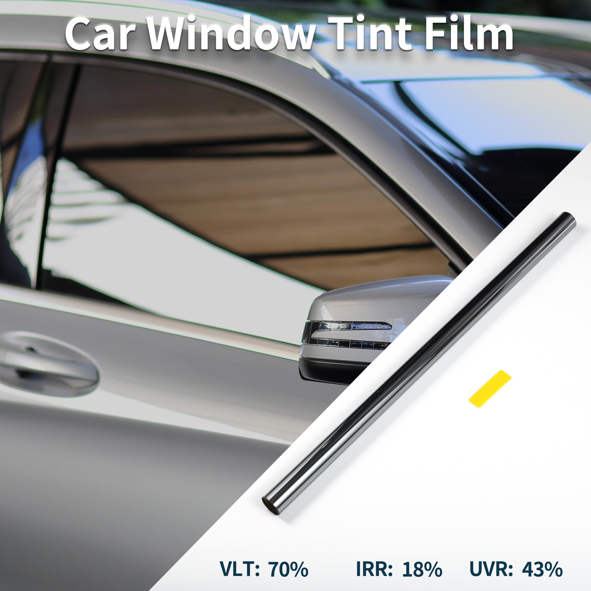 Amazon.com: Motoforti Carbon 2 PLY Car Window Tint Film VLT 70